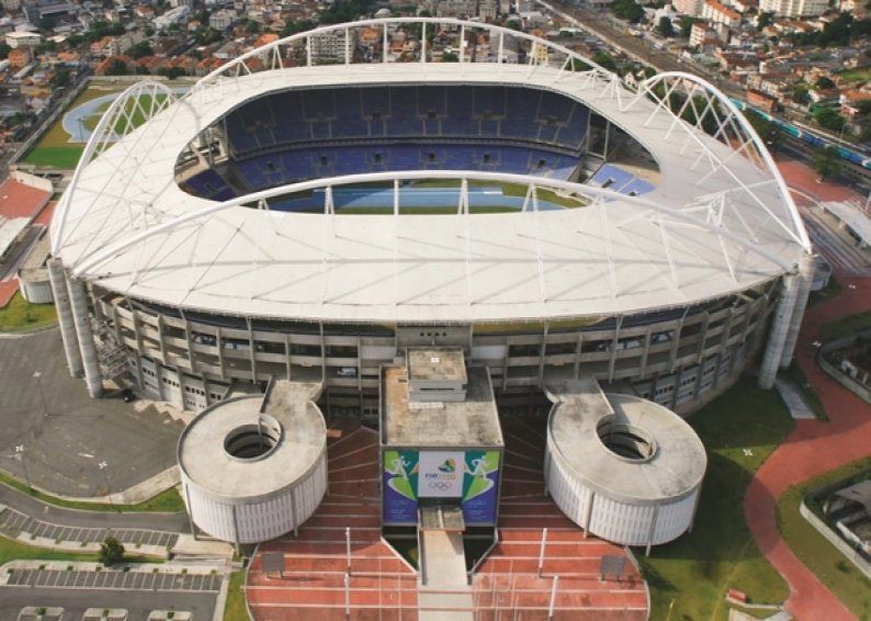 SOCCER MATCH AT ENGENHAO STADIUM 