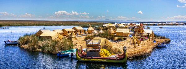 Uros Island Lake Titicaca Peru