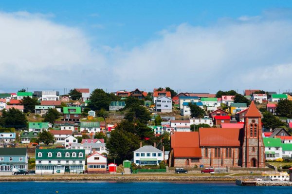 Falkland Islands view of Stanley
